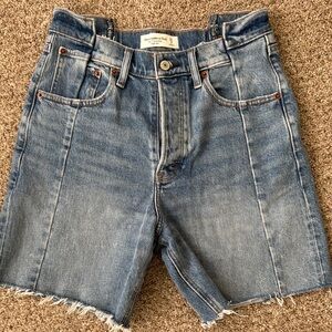 Abercrombie & Fitch Blue Denim womens Shorts